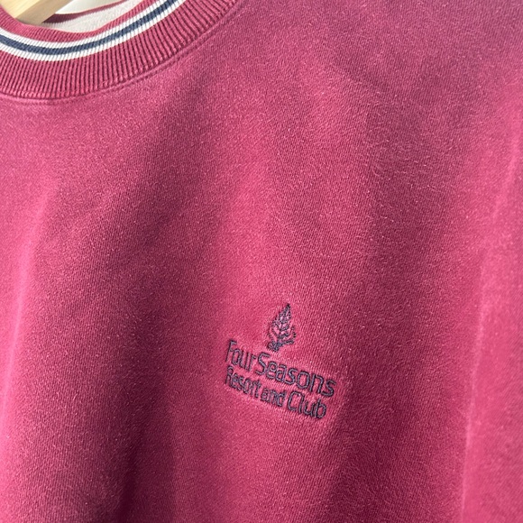 Vintage Four Seasons Resort & Club Maroon Club Sweatshirt - Picture 3 of 4